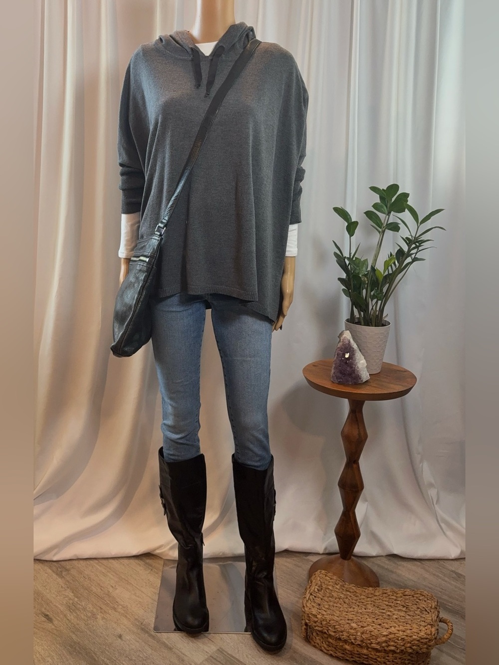 Mersea Catalina Hoodie Sweater – Grey, One Size